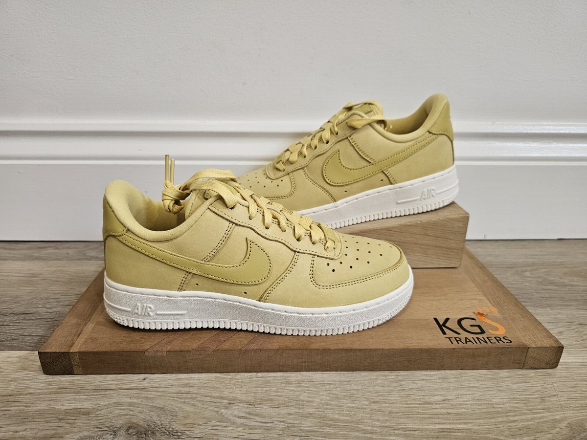 Womens Nike Air Force 1 Premium Size 4 UK DR9503-700 Saturn Gold 