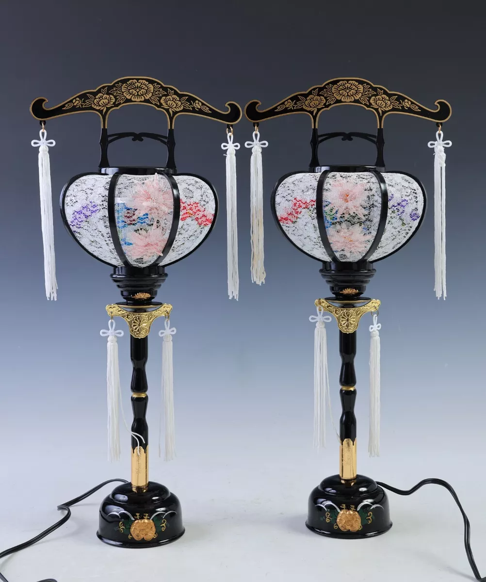 Chochin Lamp Traditional craftsman Lantern Black Color
