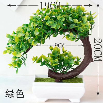 Green Artificial Pine Tree Grass Plants Home Accessories Living Room Decor