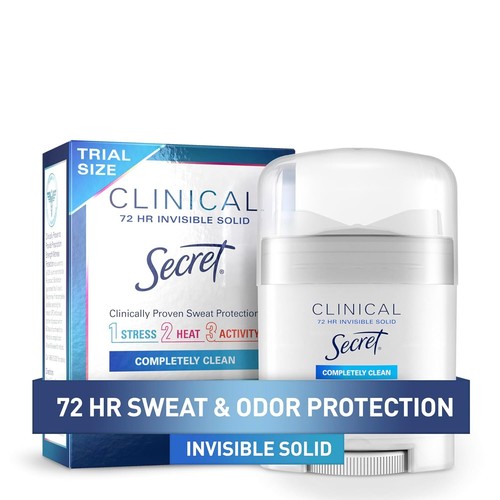 Secret Clinical Strength Antiperspirant Deodorant for Women, 3X Stress...