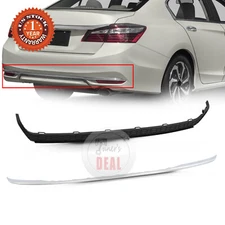 Fit For 2016-2017 Honda Accord Sedan 4Door Rear Lower Bumper Cover Molding Trim