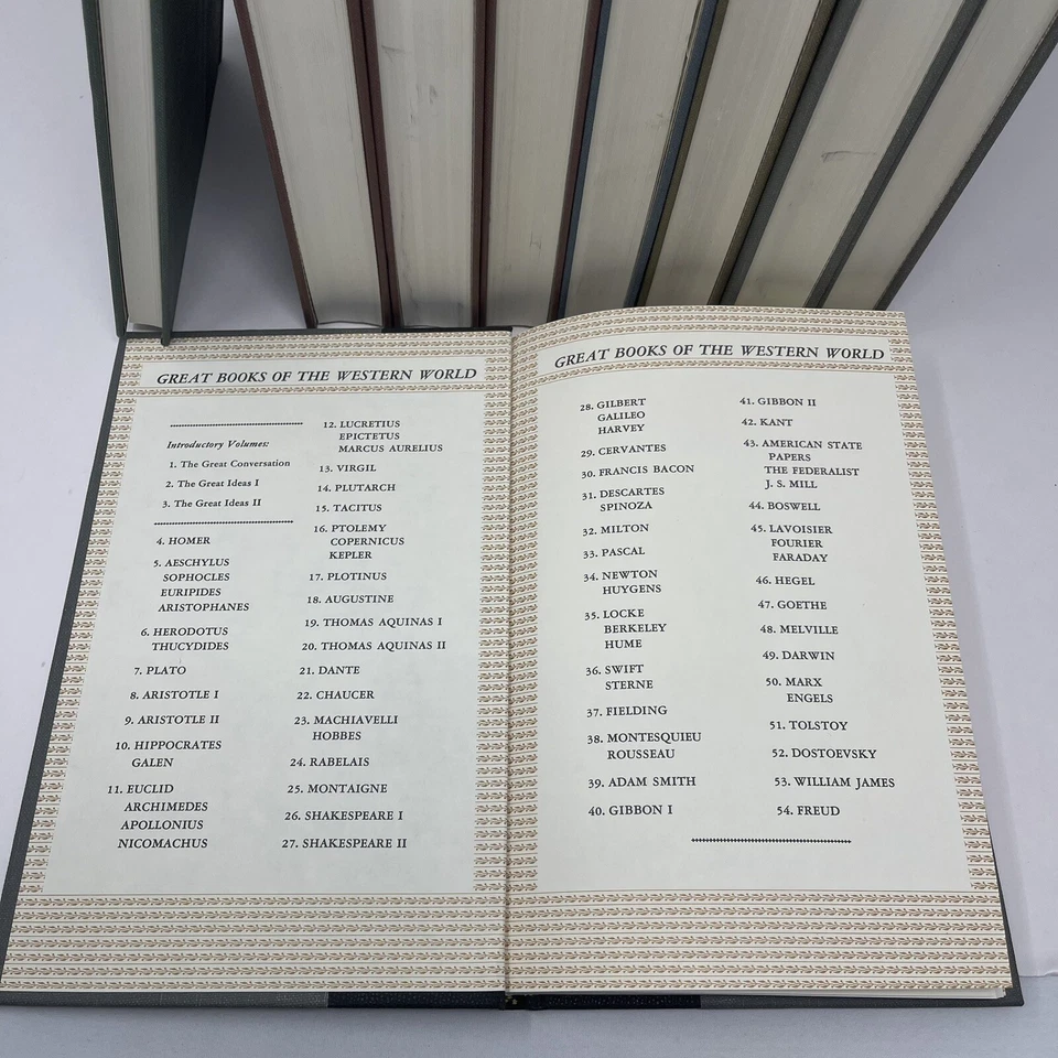 Britannica Great Books The Western World Set 1952 1988 Near Complete - Missing 2 Foto 2 de 4