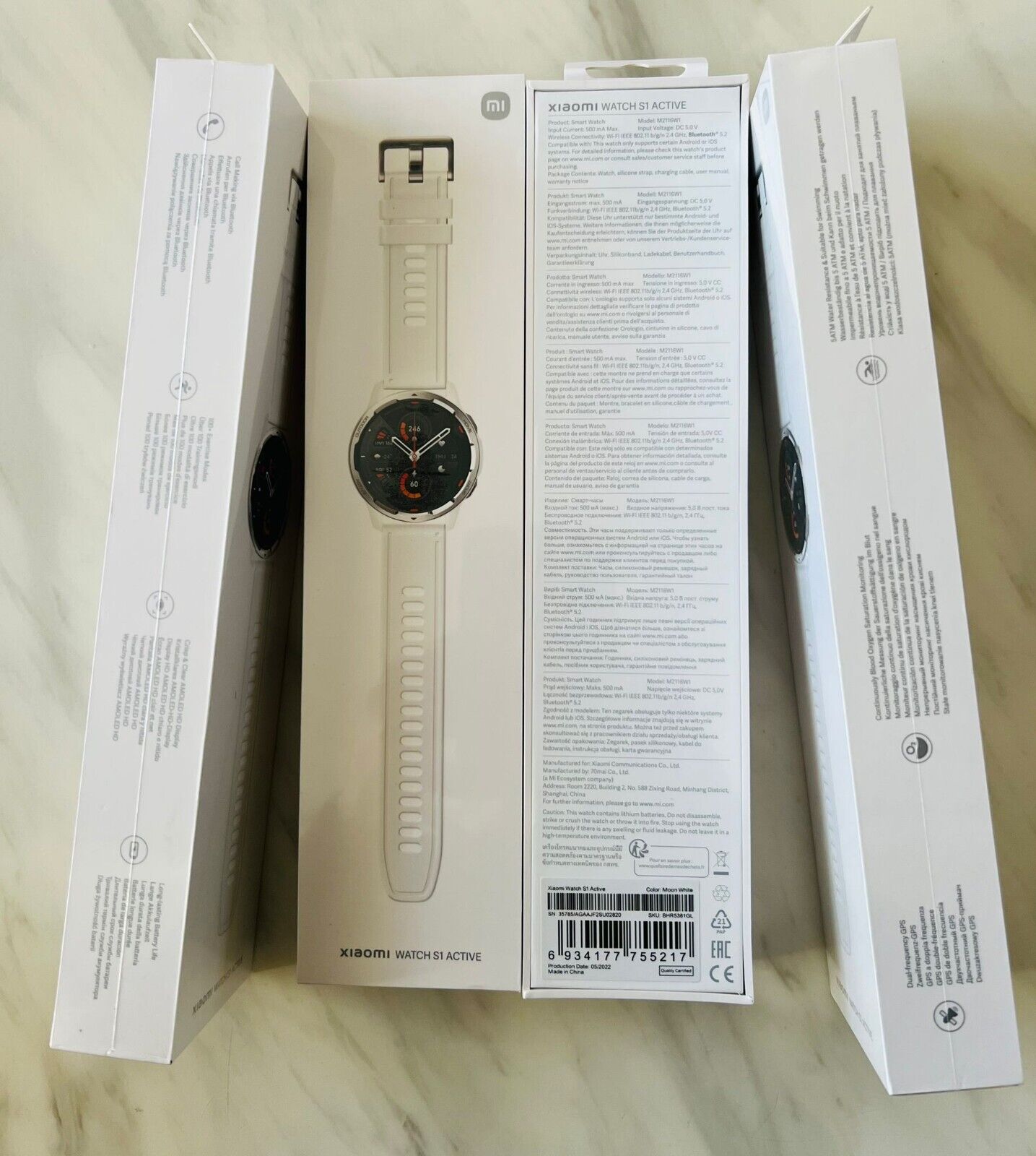 Smartwatch Xiaomi Watch S1 Active Gl Moon Blanco con Ofertas en