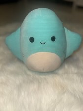 Squishmallow Sealife Maggie the Stingray Corduroy 8 Inch Squisharoy Pre Owned