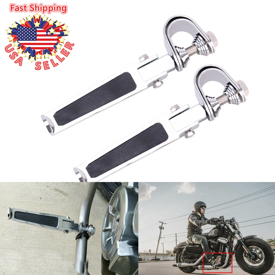 Комплекты U-образных зажимных ножных колышков для защиты двигателя от аварии для Harley Touring Dyna 1–1,25 дюйма - Изображение 2 из 4