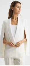 Reiss Factory Sealed! Yana Tuxedo Cape Blazer #d69-028 In Cream. Us4/uk8. R2s!! 