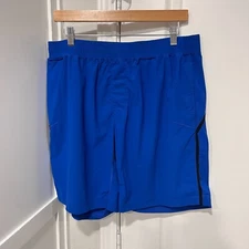 Rhone Shorts Mens Large x 9" Blue Versatility Short Gym Workout Stretch 100209