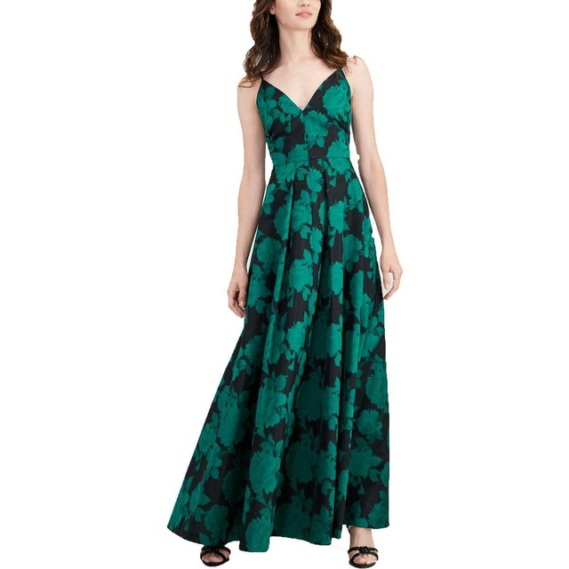 calvin klein floral ball gown