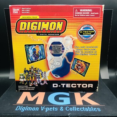 BANDAI デジモン Digimon DIGIVICE D-Tector NEW Digimon Digivice D-Tector V1 White Blue Box Original Ver.1