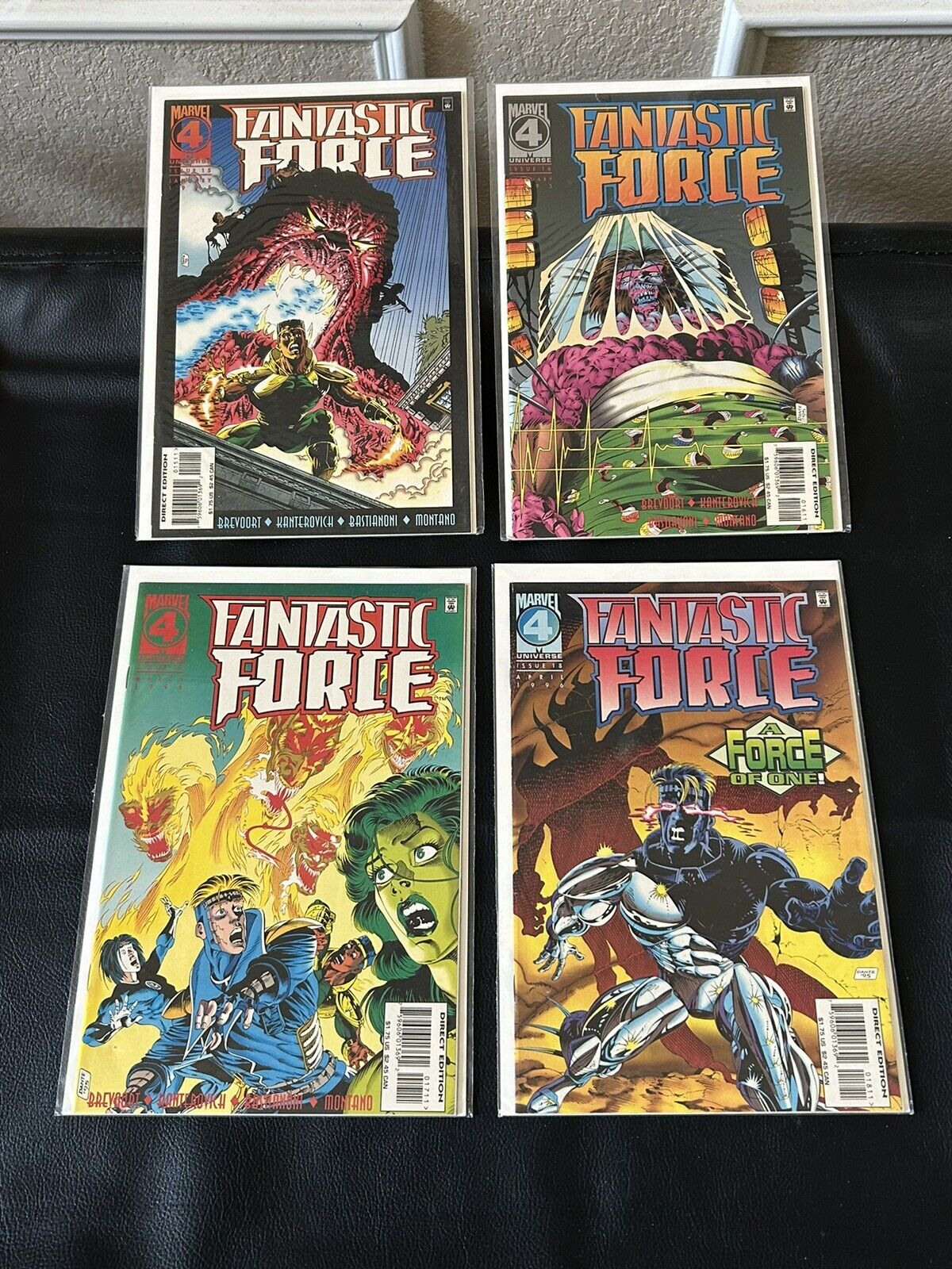 Fantastic Force Lot of 4 #15,16,17,18 Marvel (1994) Comic Books