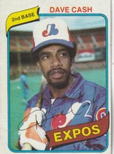 FREE SHIPPING-GOOD-1980 Topps Dave Cash #14 PLUS EXPOS BONUS CARDS
