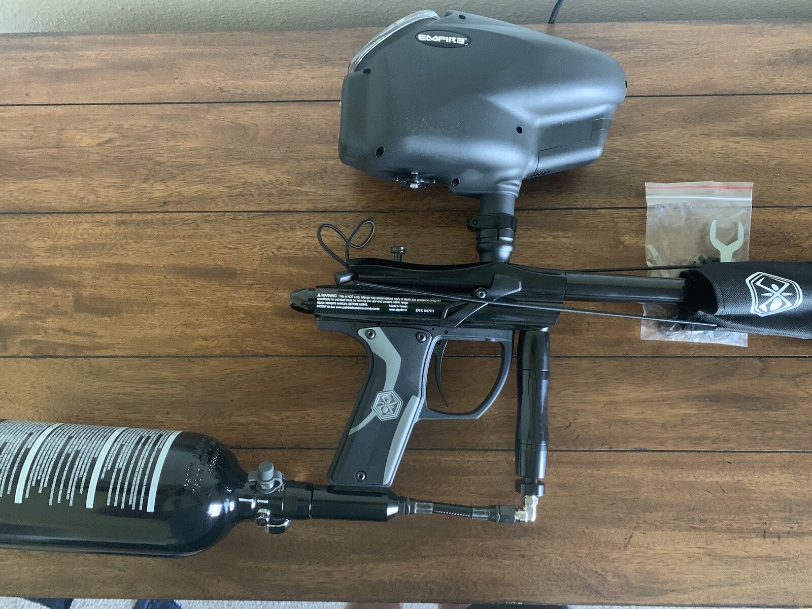 Spyder Fenix Paintball Gun With A EMPIRE HALO TOO & A 48/3000 HPA Tank empire. 789625151792 eBay