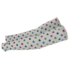 SUGOI 99920U.278 WOMEN'S  LUCKY CYCLING BIKING ARM WARMER, WHITE FLORAL, LARGE