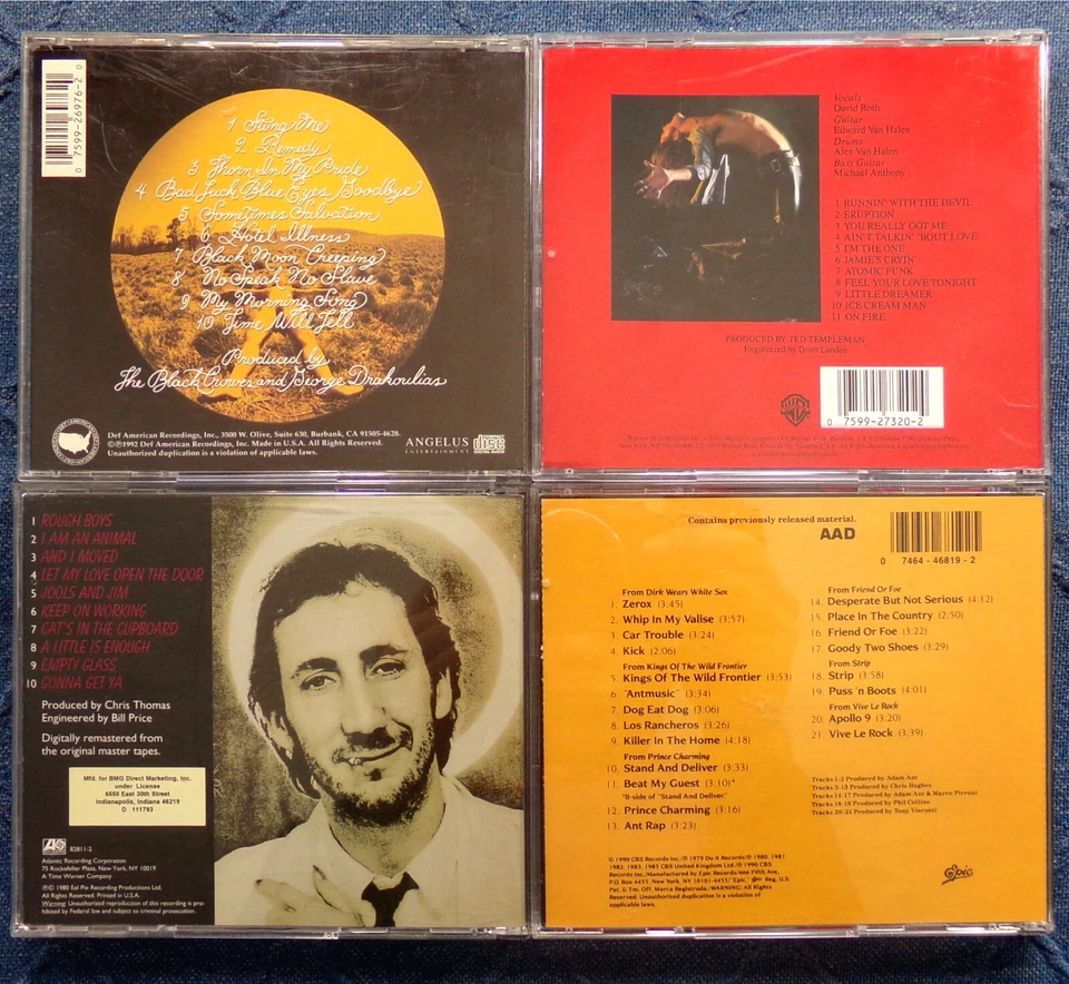 16 CD LOT: Classic Rock Mix, Crowes Van Halen REM Yes Elvis Surf Clapton Ant Etc - Image 3 of 4