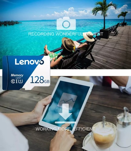 Lenovo Micro SD Karte 128GB 256GB 512GB 1TB 2TB Class10 Speicherkarte+Adapter - Bild 11 von 18