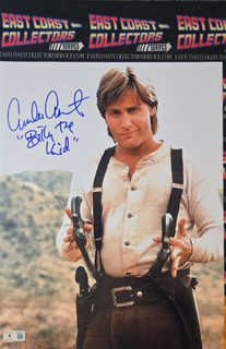 Foto autografiada por Emilio Estevez Young Guns Beckett holograma película Billy el niño