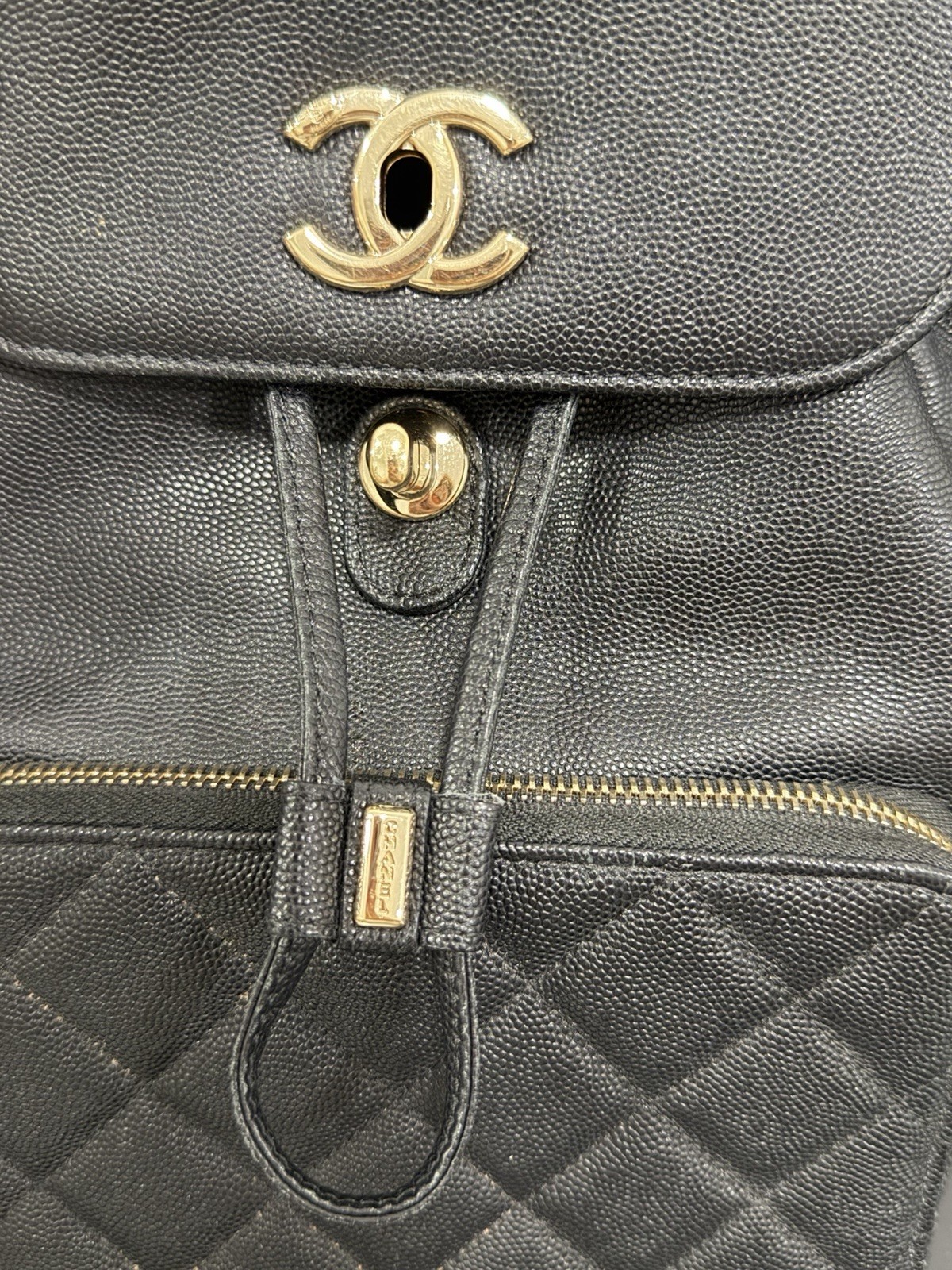 Authentic Chanel Caviar Affinity Backpack - image 19