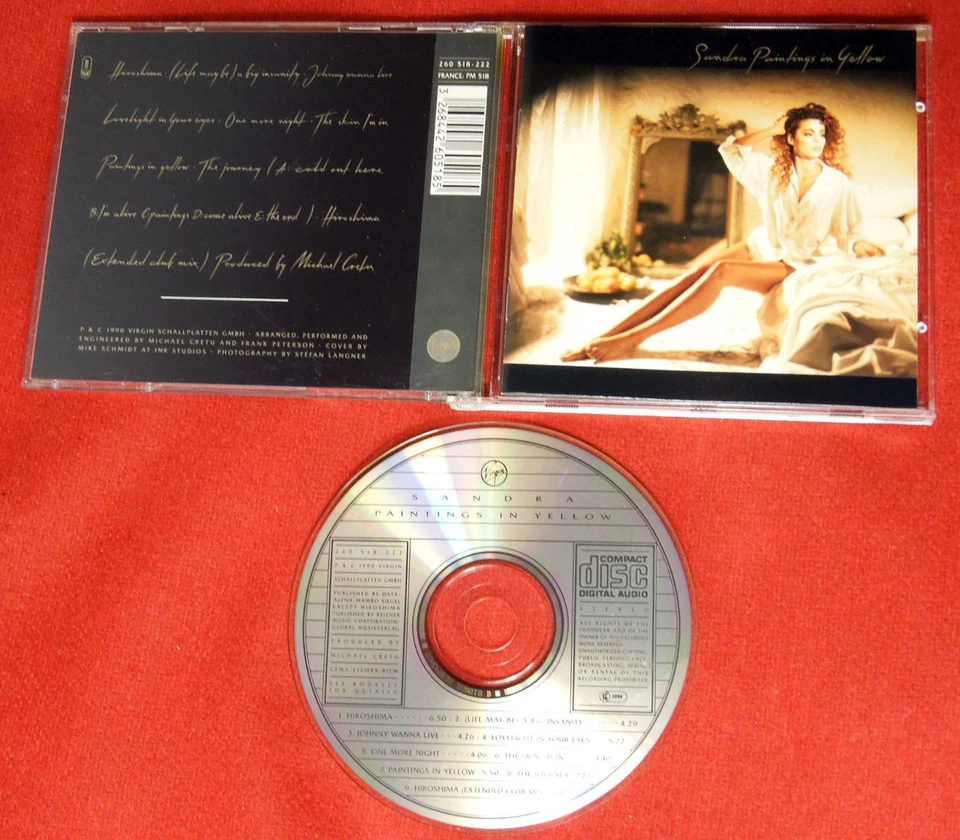 SANDRA Paintings In Yellow 1990 GERMANY CD rare 1press SONOPRESS MICHAEL CRETU - Bild 1 von 1