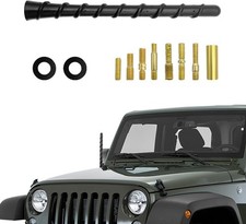 Flexible 7-Inch PVC Rubber Spiral Antenna, Waterproof Short Vehicle Mast Replace