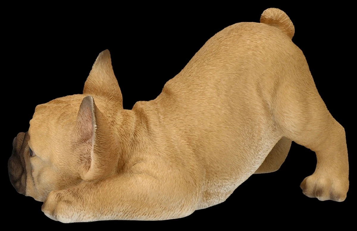 Hundefigur - Französische Bulldogge Welpe will spielen - HotAnt Tierfigur Deko