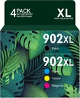 4Pk 902XL Ink Cartridges for HP 902 Ink OfficeJet 6978 6968 6954 6976 6979 6950