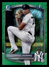 2025 Bowman Chrome #BCP-202 Carlos Lagrange Prospects Green Shimmer #/99