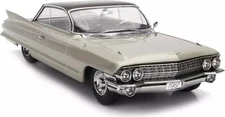 1961 Cadillac Series 62 Coupe DeVille Beige in 1:18 scale by KK Diecast