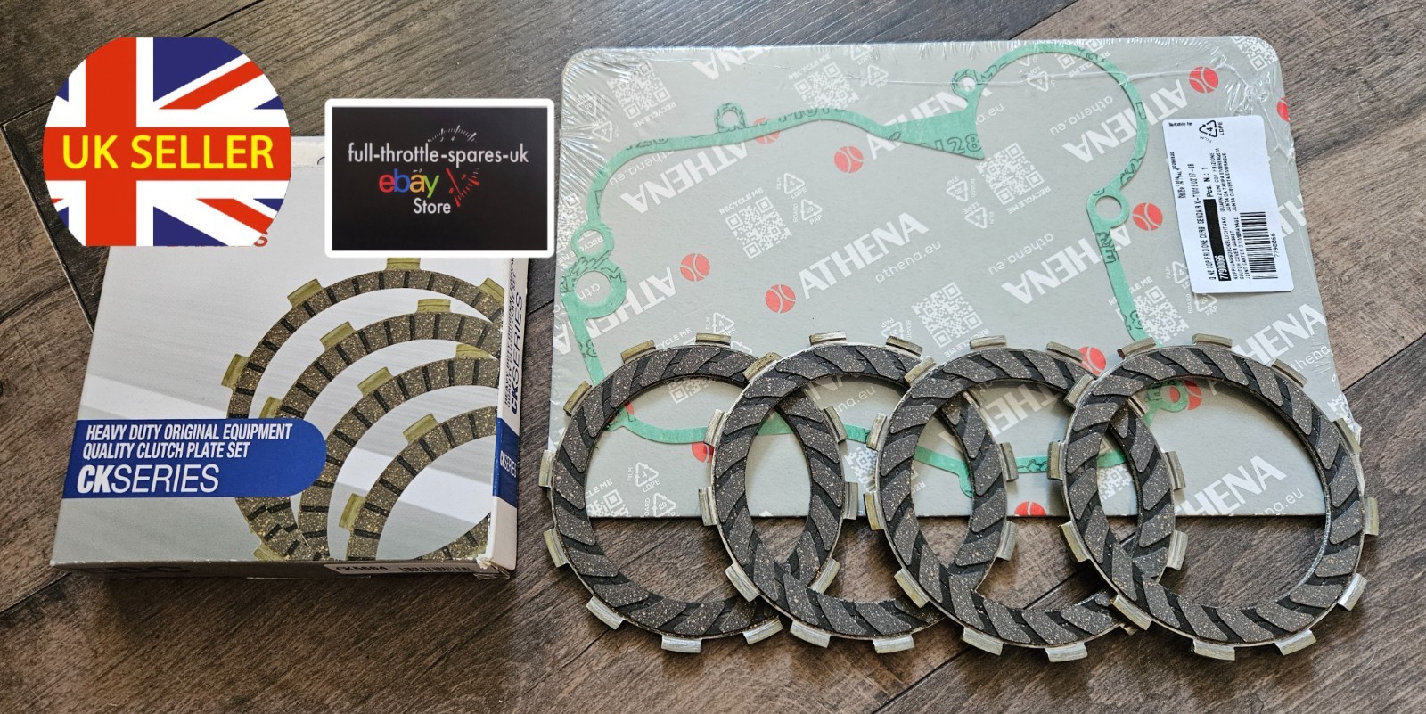fits: APRILIA RX 50  2006-2010 ENGINE CLUTCH KIT X4 PLATES + GASKET EBC + ATHENA