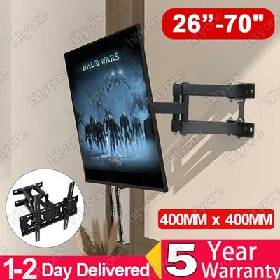 TV Wall Bracket Mount Corner Tilt Swivel 32 37 40 47 50 55 60 65 70'' LED LCD UK