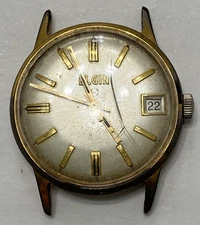 VINTAGE ELGIN MEN'S WRISTWATCH ~ WORKING (PARTS OR REPAIR)