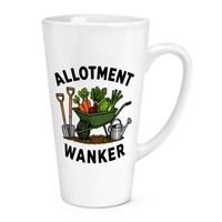 Gift Base Kaffeetasse 17Oz GroßE Latte Tasse Keramik Weiß Crazy Gardening