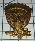 c1860s CIVIL WAR Union Army Infantry Hat Badge Military Cap Brass Insignia
