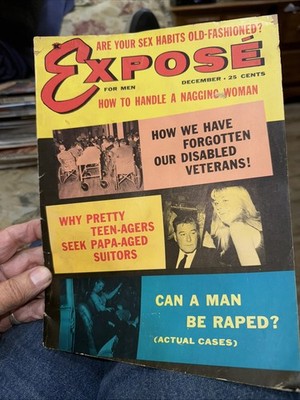 VINTAGE MAGAZINE   EXPOSE   DECember 1970 bagged