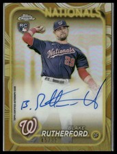 2024 Topps Gilded Collection #CGA-BR Blake Rutherford Chrome Gold Auto #/99