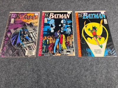 Batman A Lonely Place of Dying #440-442 DC 1989 Tim Drake Robin Key Comic Lot