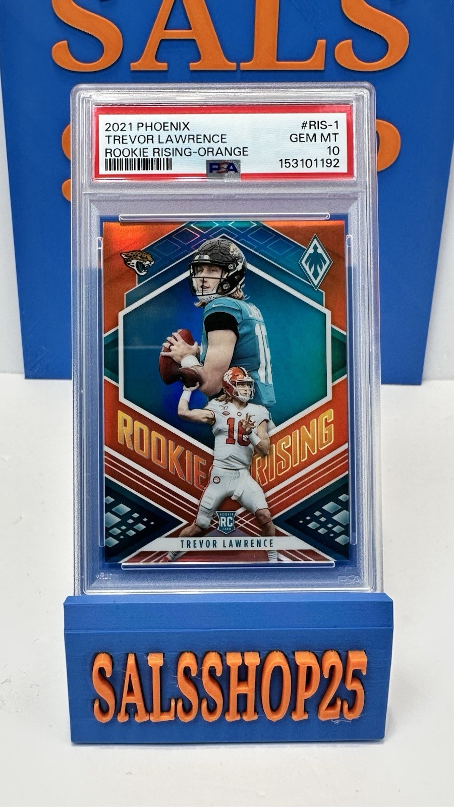 Trevor Lawrence Panini Phoenix Rookie Rising #RIS1 Orange