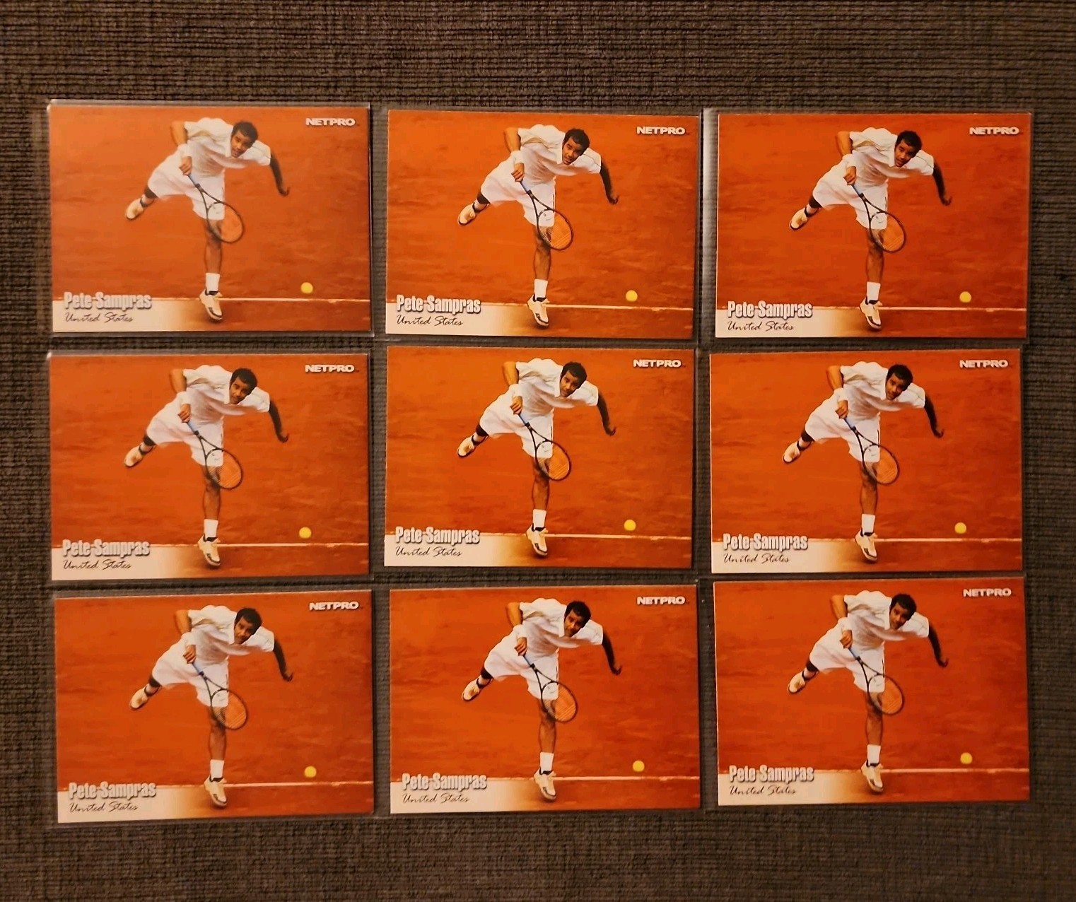 2003 NetPro #87 Pete Sampras (9x Lot) - FREE SHIPPING