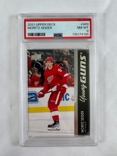MORITZ SEIDER - 2021 Upper Deck Young Guns #469, PSA 8 NM-MT