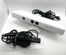 White Microsoft Xbox 360 Kinect Sensor Model 1414 w OEM AC Power Adapter 1429