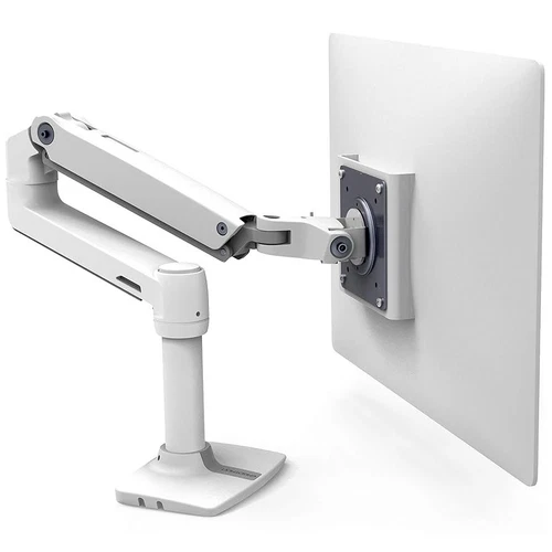 Ergotron LX Premium, White Monitor Arm up to 34″ – Model 45‑490‑216 - Like New