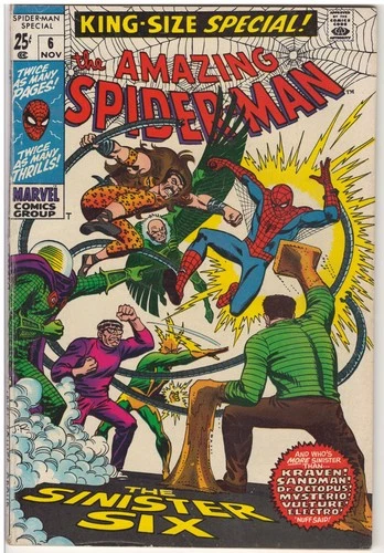 Amazing Spider-Man Annual #6 (VG-) 1969 Marvel Comics "The Sinister Six!"
