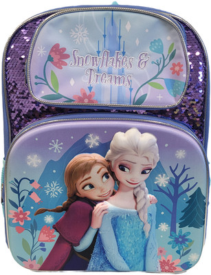 Large Backpack - Disney Frozen Elsa Anna 3D Pop-Up 16'' School Bag NEW Snow
