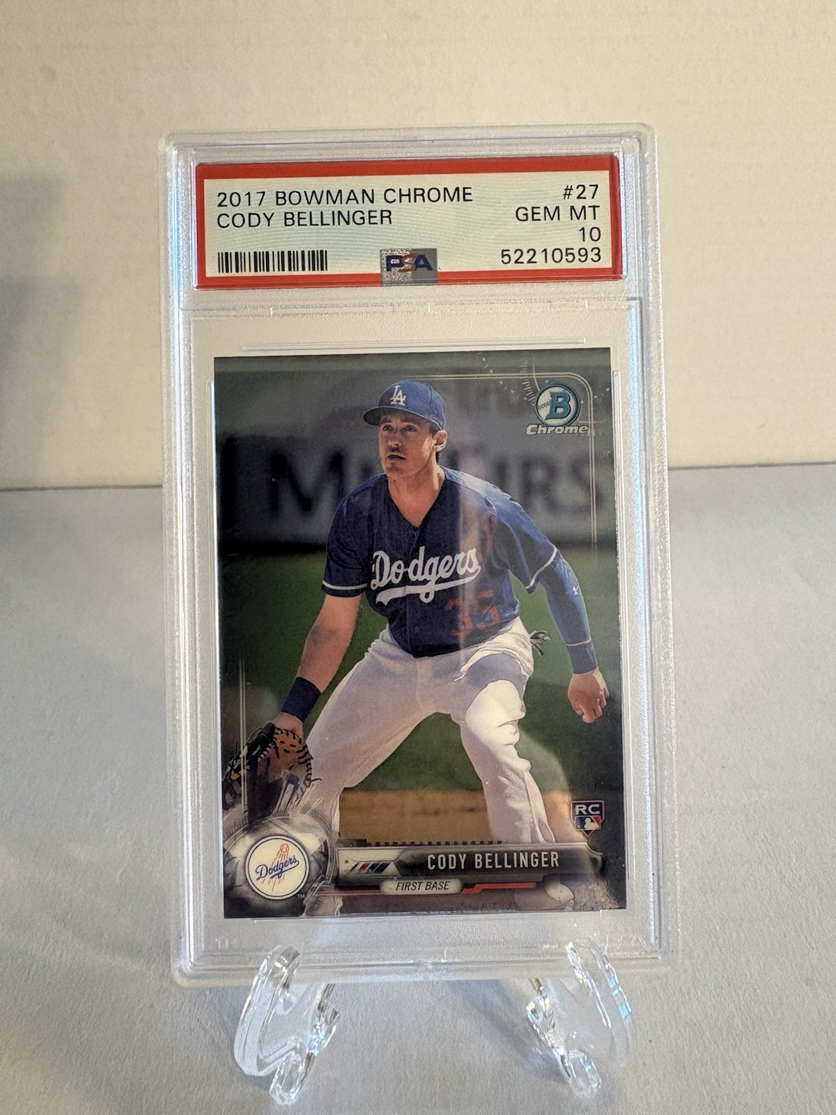 2017 Bowman Chrome - Cody Bellinger #27 (RC) **PSA GEM MT 10**