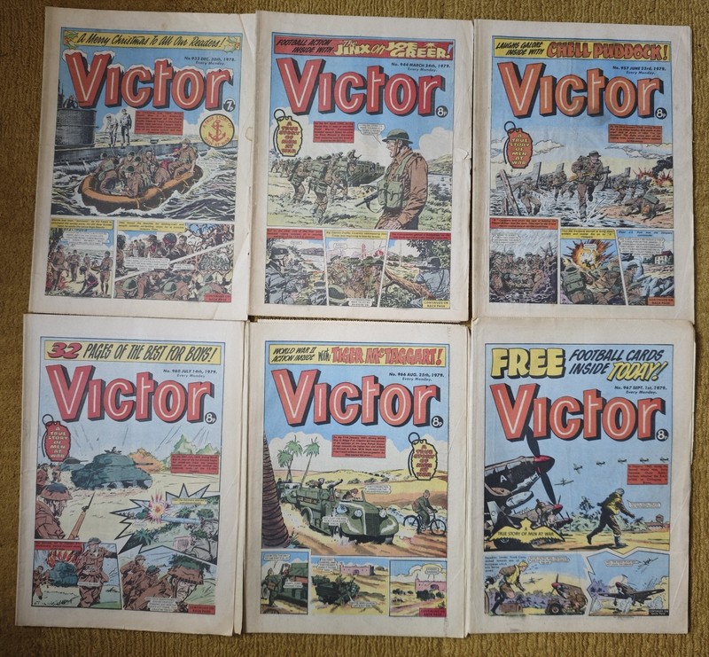 Victor Comics 1987 Job Lot Of 6 Comics: 932 (Xmas),944,957,960,966,967