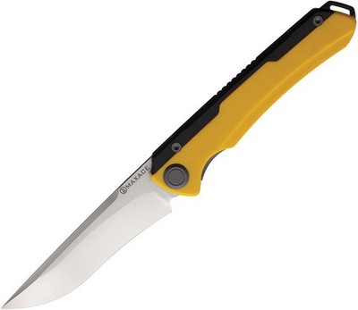Maxace Kestrel Framelock Yellow Folding Knife