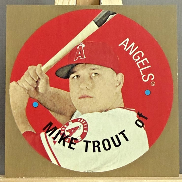 Mike Trout - 2016 Topps Heritage 1967 Topps Discs #67TDC-MT Angels - READ