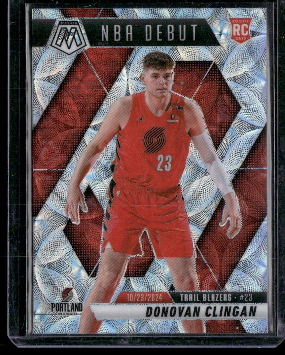 2024-25 Panini Mosaic #261 Donovan Clingan International Mosaic
