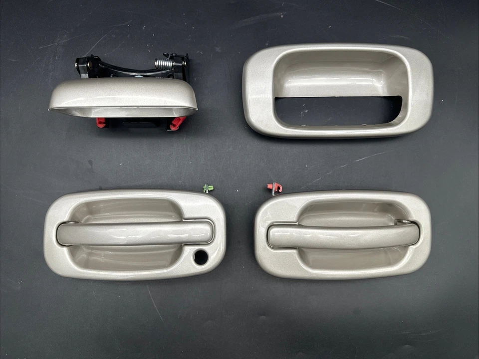 99 01 02 03 04 05 06 Juego de manijas de puerta Silverado Sierra Silver Brich + portón trasero Foto 2 de 4