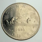 1980 Canada 1 One Dollar Circulated Coin KM# 120.1 II650