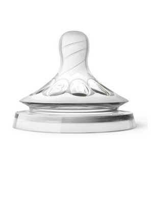 Philips AVENT Natural Medium Flow Bottle Nipple, 3M+, Qty 2